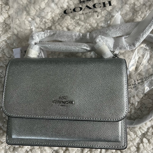 Coach Mini Klare Crossbody! Silver/Metallic! - Picture 10 of 16